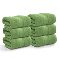 thumbnail image 1 of Magshion Hand Towels for Bathroom, 6 Pack Premium Hand Towel Set, 16x28 Inches Ultra Soft Cotton Highly Absorbent Bath Towels, Green, 1 of 11