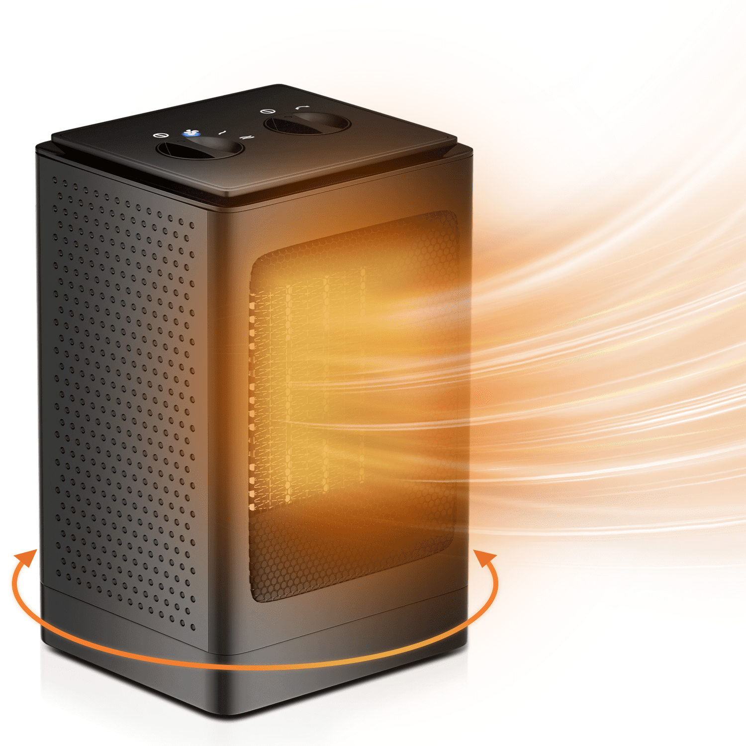 Magshion Indoor Portable Space Heater, 1500W PTC Electric Heater Fan, for  Home Office Dorm Room, Black - Walmart.com