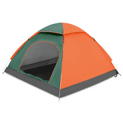 Magshion Instant Automatic Pop Up Camping Tent, Waterproof UV Protection Dome Tent with Rain Fly and Carry Bag for Outdoor Traveling, Green/Orange