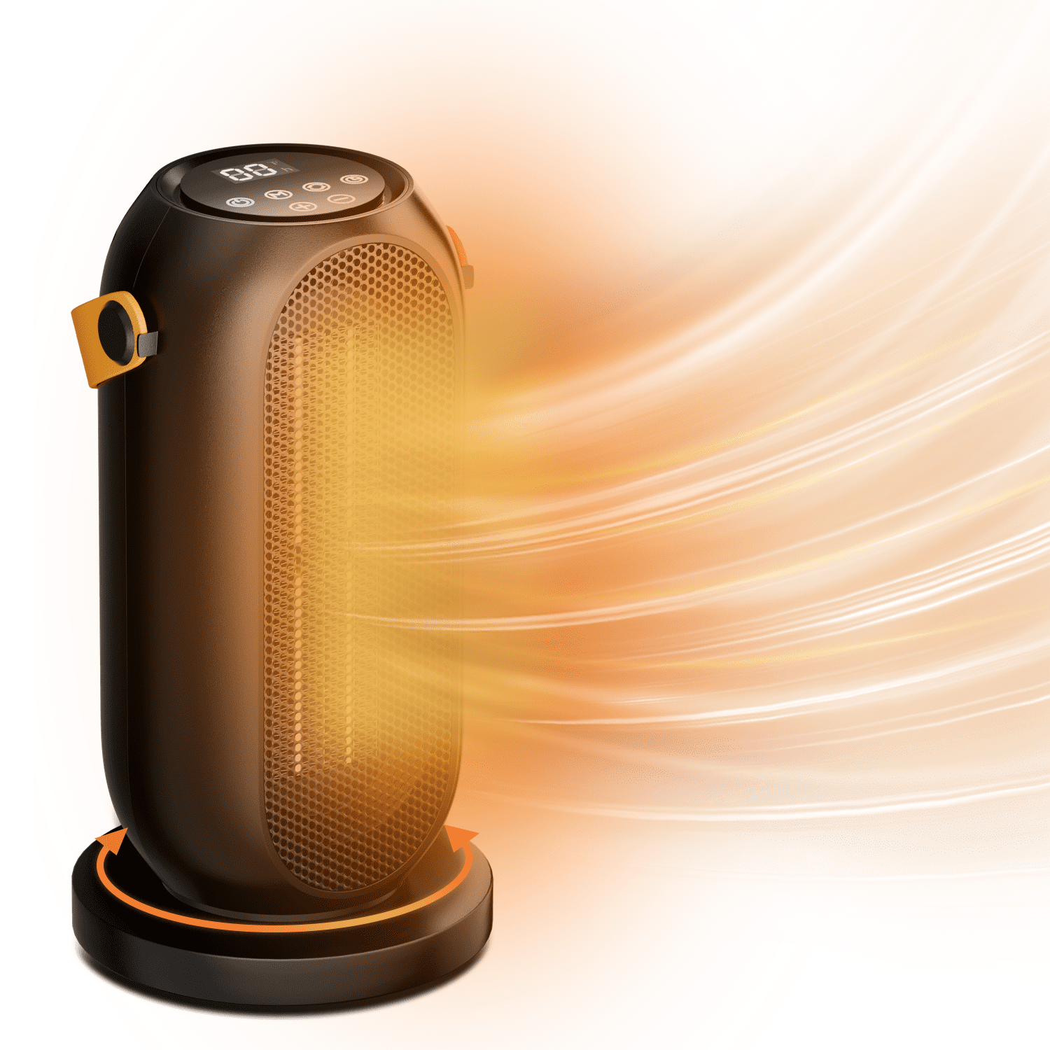 Magshion LCD Display Space Heater with Timer, Portable Electric Heaters for  Indoor Use, 1200W PTC Desk Heater Fan for Home Office, Black - Walmart.com