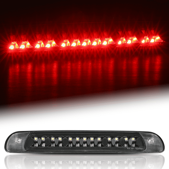 Magshion LED Rear 3rd Third Brake Light Cargo Lamp For 2000 2001 2002 2003 2004 2005 2006 Toyota Tundra, Black Housing Clear Lens