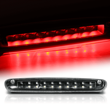 Magshion LED Rear 3rd Third Brake Light Cargo Lamp For 2007-2013 Chevrolet Silverado 1500, 2007-2014 Chevrolet Silverado 2500/2500 HD, Black Housing Clear Lens