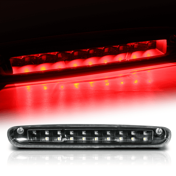 Magshion LED Rear 3rd Third Brake Light Cargo Lamp For 2007-2013 Chevrolet Silverado 1500, 2007-2014 Chevrolet Silverado 2500/2500 HD, Black Housing Clear Lens