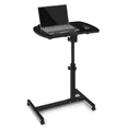 thumbnail image 1 of Magshion Lifting Computer Desk, Multifunctional Standing Table, Laptop Cart with Mouse Pad for Home Small Spaces, Black, 1 of 12