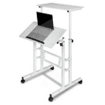 Magshion Compact Home Office Desk, Adjustable Height with Tilting