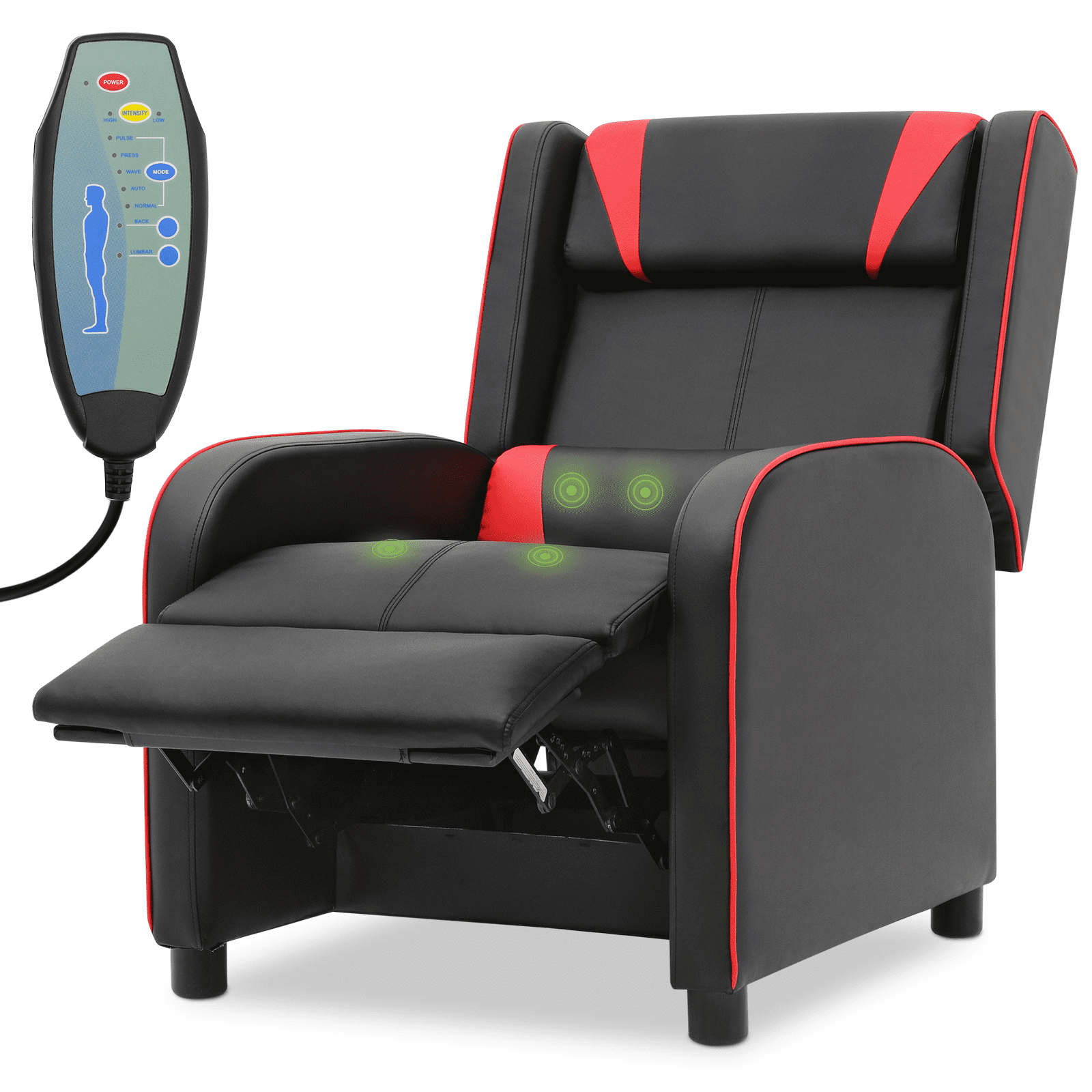 Magshion Gaming Massage Recliner Chair, Racing Style Game Lounge Chair