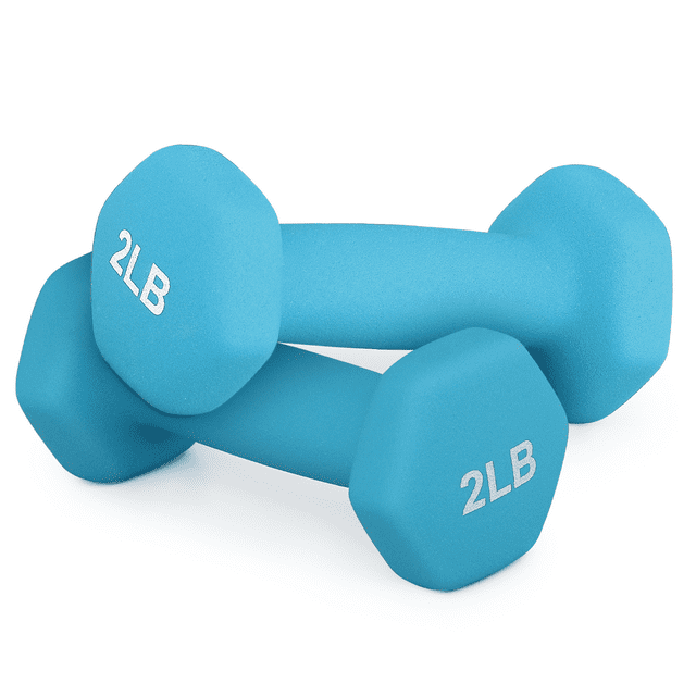 Magshion Neoprene Coated Dumbbell Hand Weights 2 lbs, Set of 2 , Anti ...