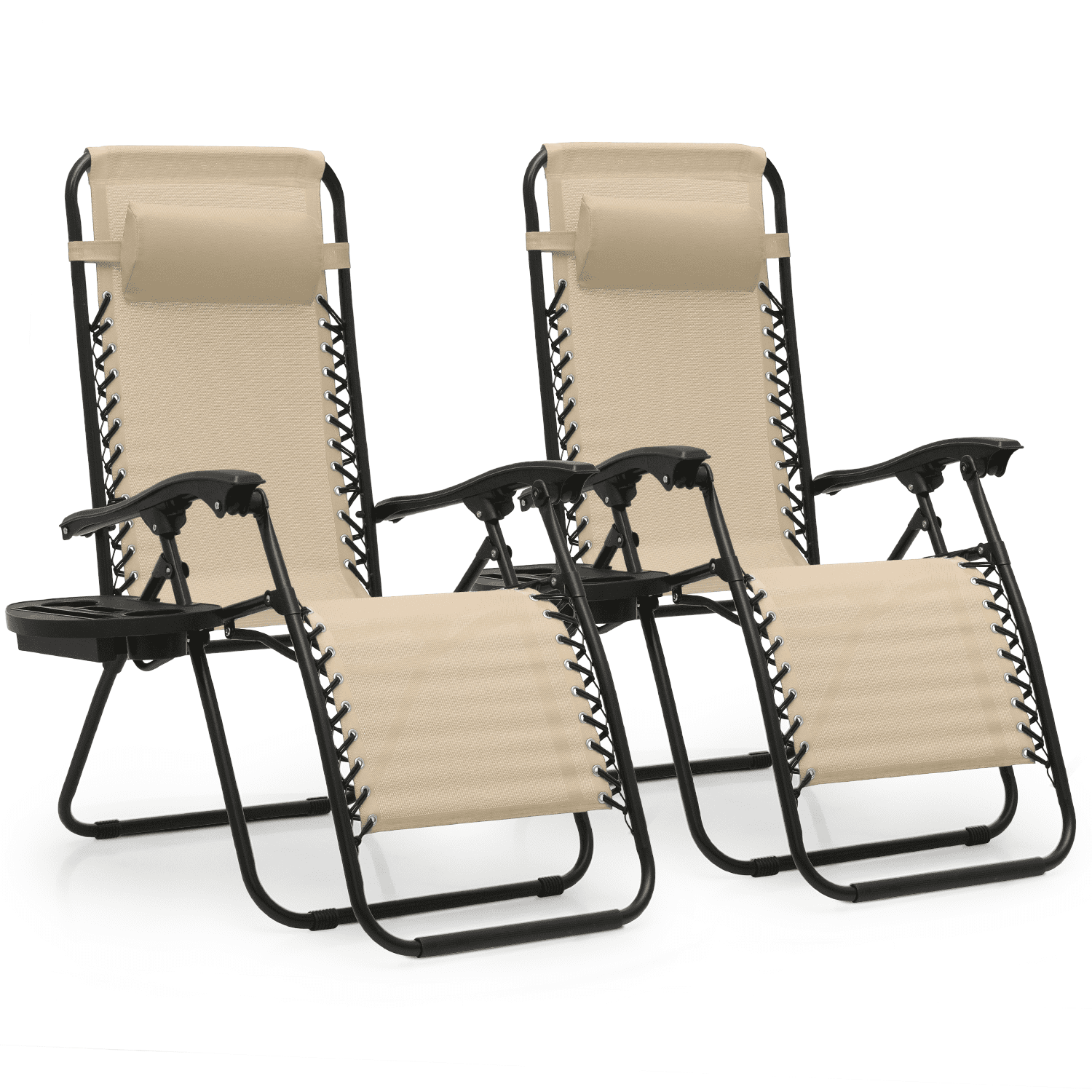 Magshion Outdoor Zero Gravity Chairs Set of 2, Adjustable & Folding