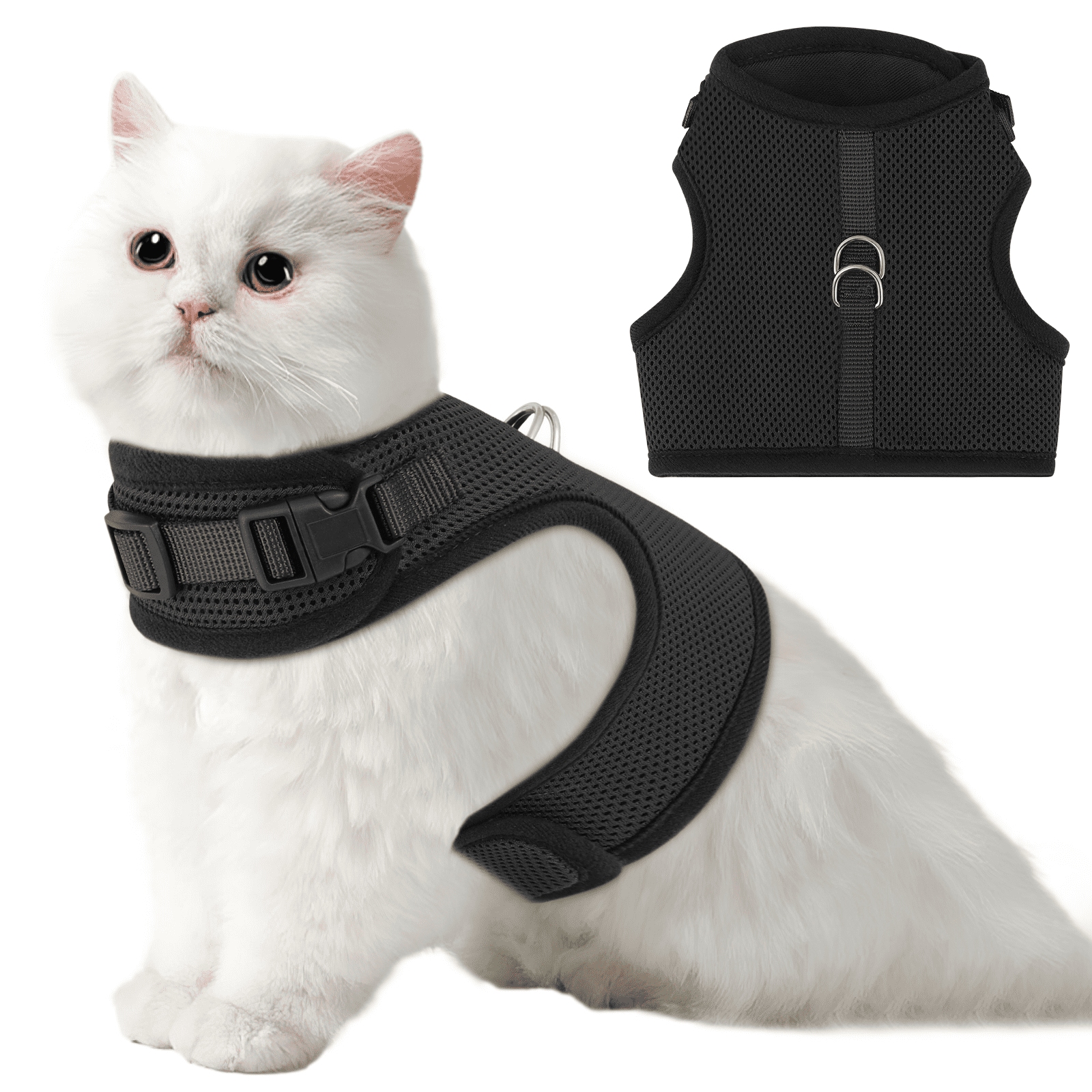 Magshion Pet Cat Harness for Walking, Escape Proof Soft Adjustable Vest ...