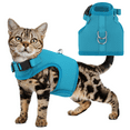 thumbnail image 1 of Magshion Pet Cat Harness for Walking, Escape Proof Soft Adjustable Vest Harnesses for Cats, Easy Control Mesh Breathable, Sky Blue S, 1 of 8