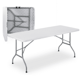 Best Choice Products Portable 4' Folding Utility Table, White