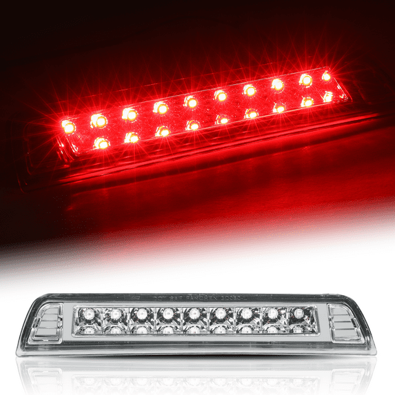 Magshion Rear LED 3rd Third Brake Light Tail Stop Lamp Chorme Housing Clear Lens For 2006 2007 2008 2009 2010 2011 2012 2013 2014 Honda Ridgeline