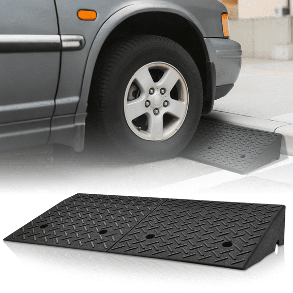 Magshion Rubber Curb,6.5" Rise 39" Length Heavy Duty Loading Driveway Ramp for Cars, Wheelchair