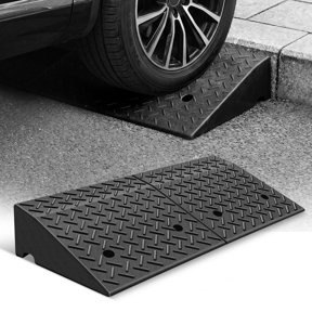 Magshion 6.9" Rise Heavy Duty Rubber Curb Ramp for Driveway Sidewalk, 4400 lbs Capacity Threshold Ramp for Cars Trucks Wheelchairs Mowers Motorcycles