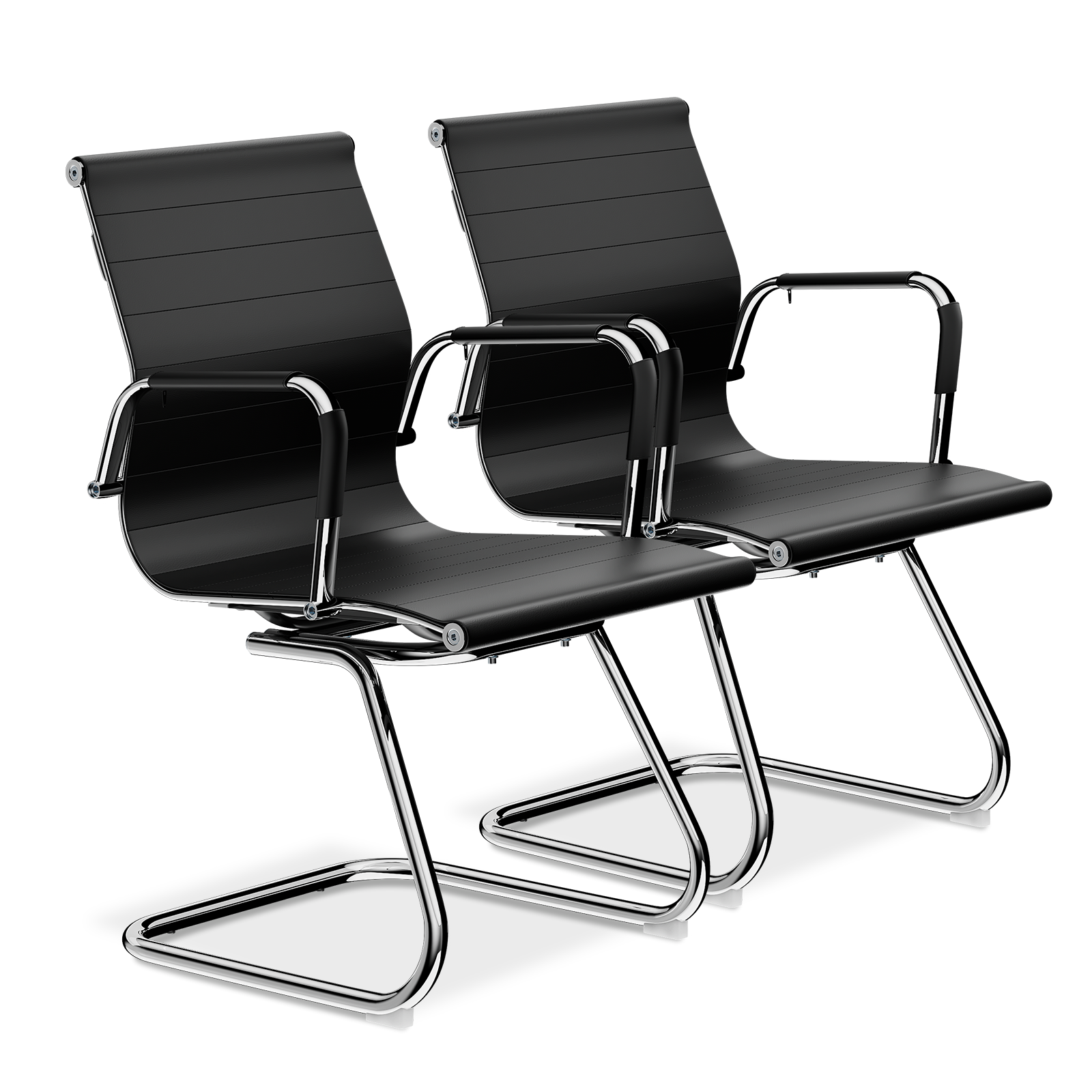 Big And Tall Office Chair With 3D Flip Arms, 500lbs PU Leather Home