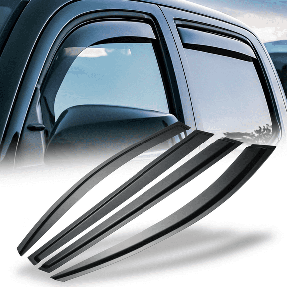 Magshion Set of 4 Outside Mount Window Visor Deflector Rain Guards Smoke Tinted for 2021 2022 2023 Toyota Sienna