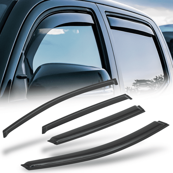 Magshion Set of 4 Smoke Window Visor Vent Wind Rain Deflector Sun Guard for 2008 2009 2010 2011 Ford Focus 4-DR