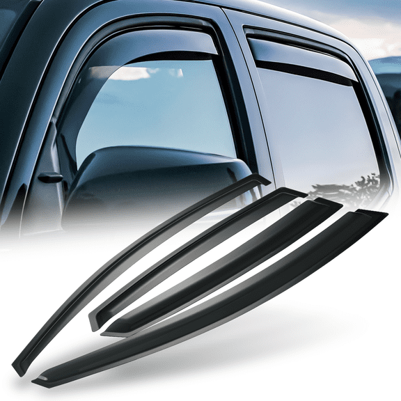 Magshion Set of 4 Tape-On Window Visor Shade Smoke Vent Rain Wind Deflector for 2012 2013 2014 2015 2016 Ford Focus