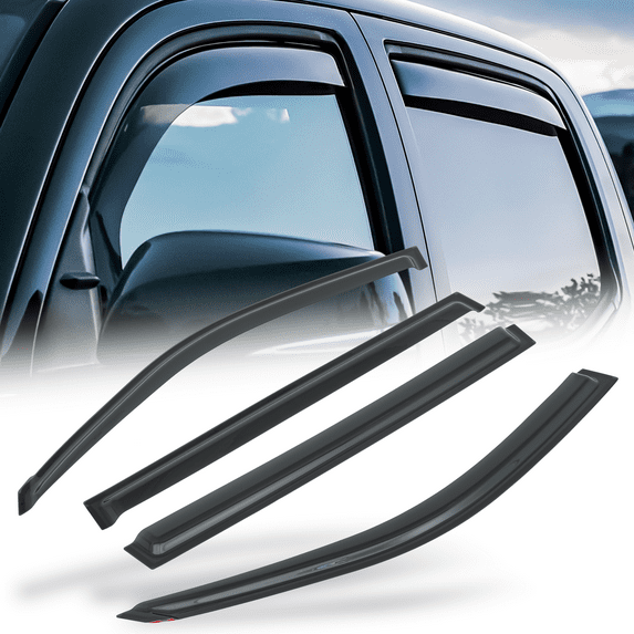 Magshion Set of 4 Tape-On Window Visor Shade Vent Rain Deflector Guard for 2001-2007 Toyota Highlander