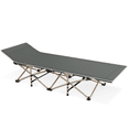 thumbnail image 1 of Magshion Single Camping Bed Folding Camping Cot Bed Portable Foldable Siesta Lounge Cot with Side Storage Pocket & Carry Bag & Pillow, Grey, 1 of 12
