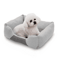 thumbnail image 1 of Magshion Small Medium Cuddler Dog Bed, Anti-Slip PVC Dotted Bottom and Machine Washable, Light Gray,20", 1 of 11