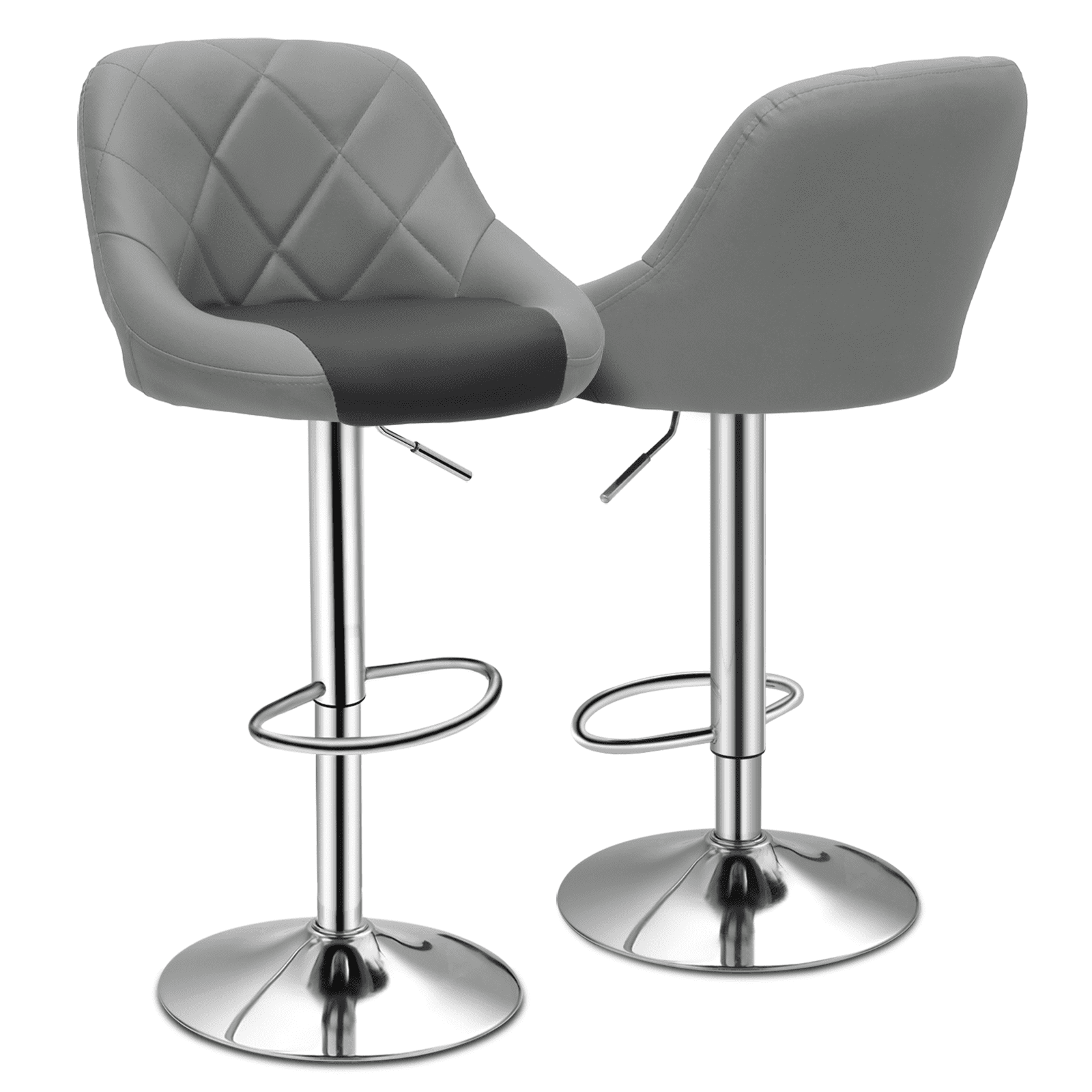 Magshion Swivel Bar Stools Set of 2 Height Adjustable Bar Chairs with