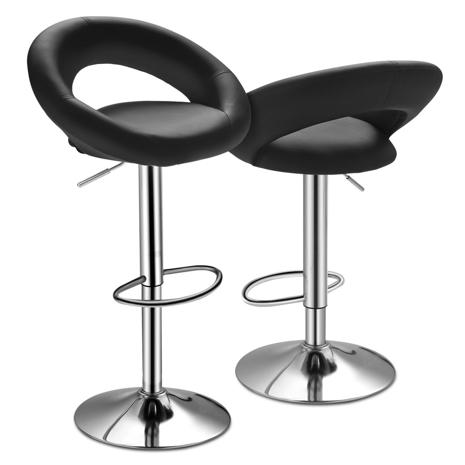 Lacoo Bar Stools Modern Dining Chairs for Kitchen Counter Height Set of