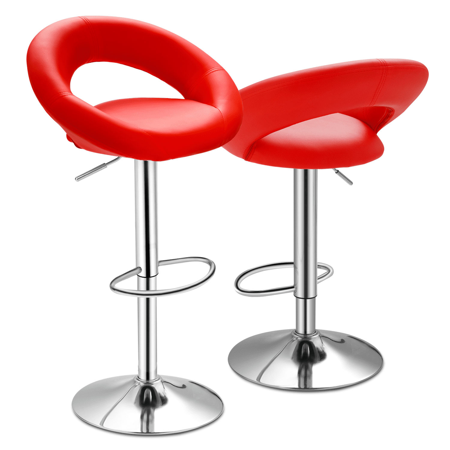 Magshion Swivel Modern Bar Stool Set of 2, Counter Height Barstools
