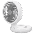 thumbnail image 1 of Magshion USB Desktop Fan, Rechargeable Foldable Wall Mounted Cooling Fan with LED Night Light, 4 Speed Adjustable Air Cooler Fan For Home Kitchen, White, 1 of 10