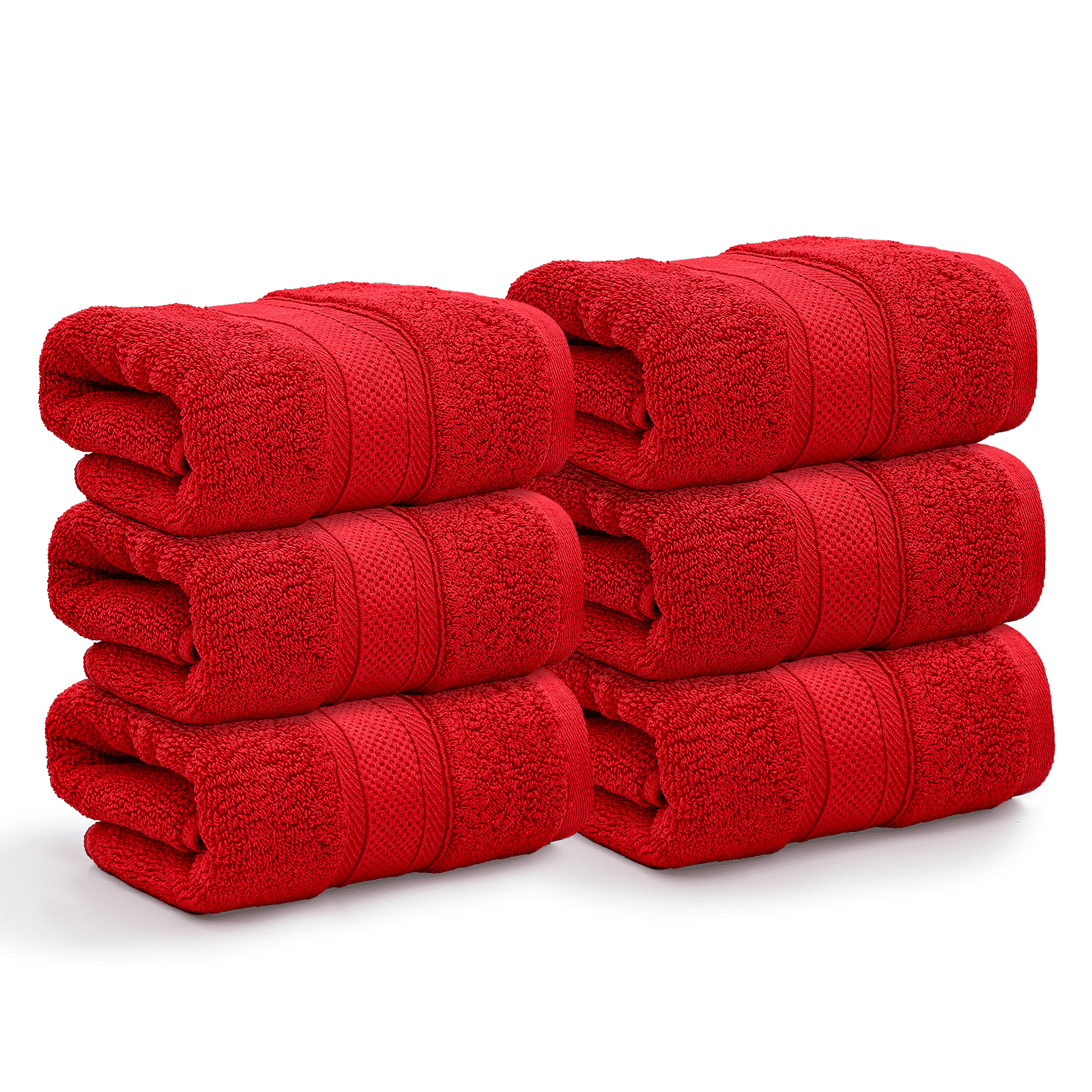Magshion Ultra Soft Absorbent Hand Towel Set of 6, 100 Cotton Quick