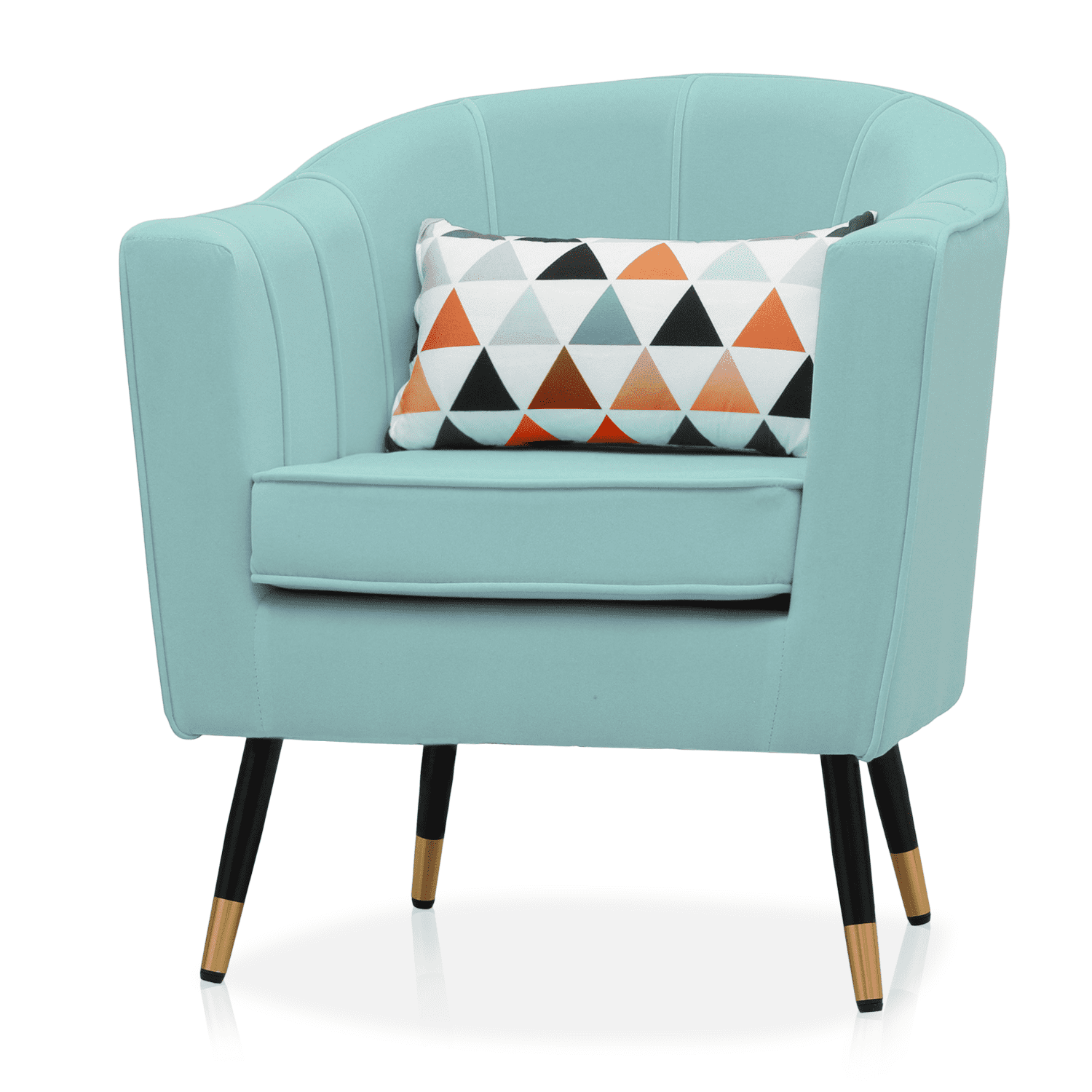 Suede accent online chair