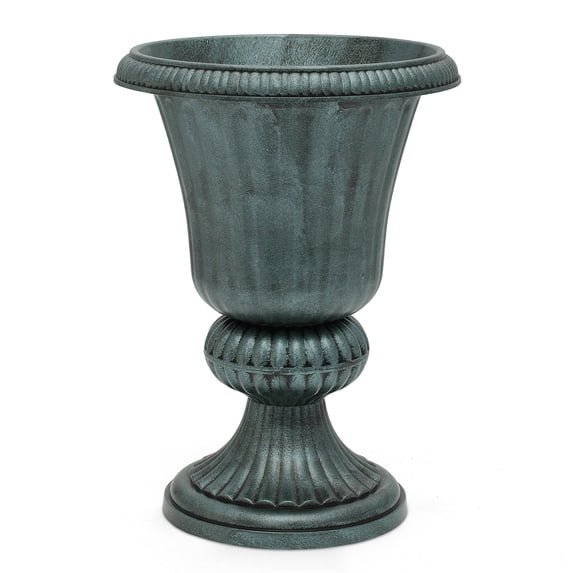 Magshion Urn Planter Flower Pot Vase Outdoor Garden Ironplanters Front Column Wedding Pots Tall Door Moroccan Classic Green Stand