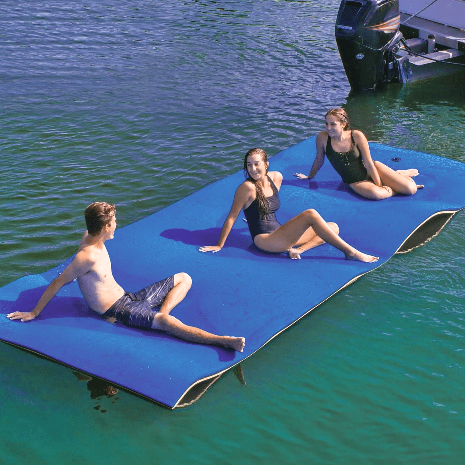 River Float Floating Water Mat - 6'/9'/12' Lily Pad Mat, Tear-Resistant XPE Foam For Pool, Lake, Beach (Holds 350-900 Lbs) Lily Pad Floating Mat
