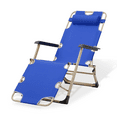thumbnail image 1 of Magshion Zero Gravity Chair, Folding Reclining Lounge Chair with Removable & Adjustable Pillow, Patio Lawn Recliner for Outdoor Pool Camping Yard, Blue, 1 of 10