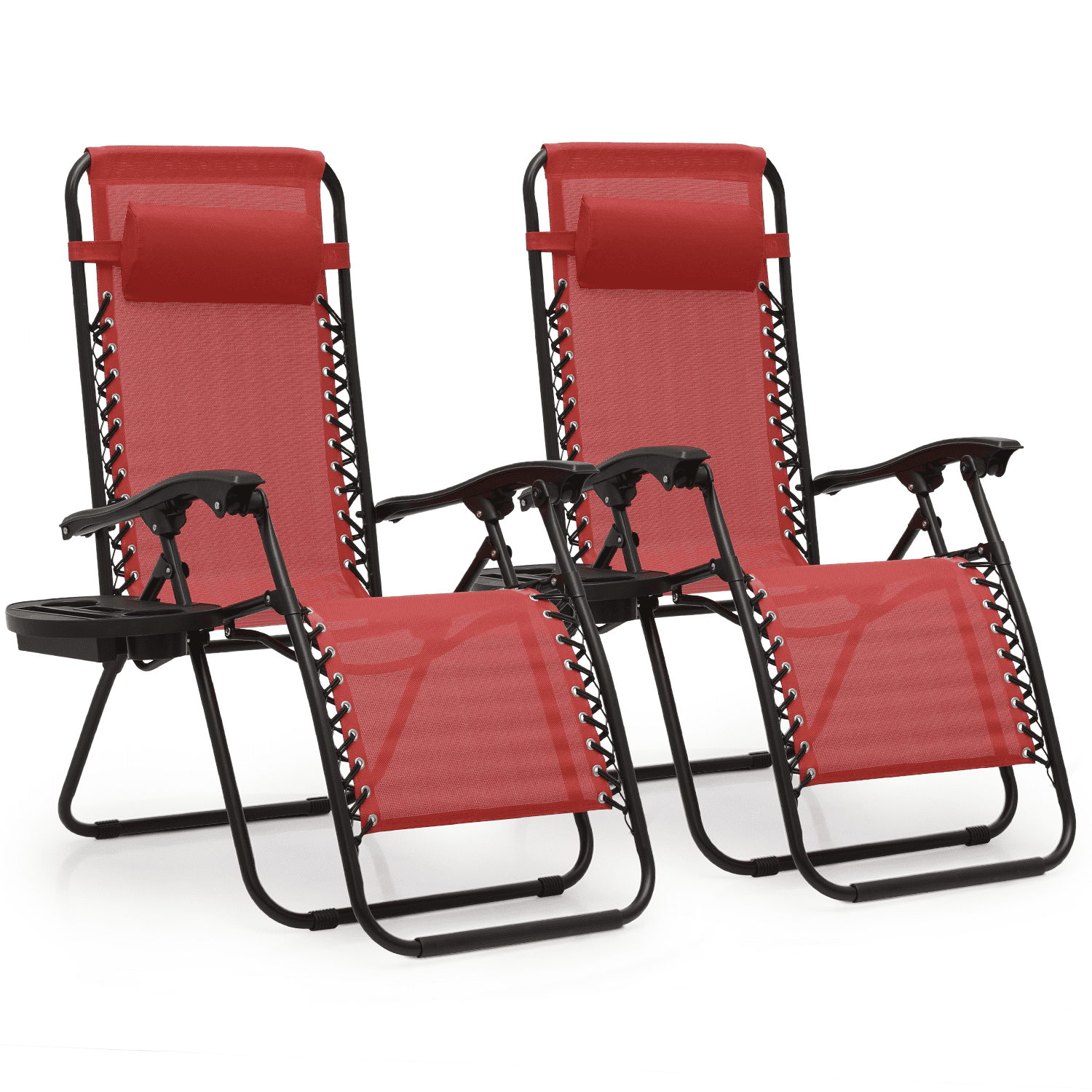 Magshion Zero Gravity Lounge Chairs Set with Pillow, Folding Reclining