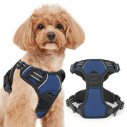 Magshion No Pull Mesh Dog Harness with Control Handle, Reflective Vest Pet Harness for Small Dogs, Navy Blue S