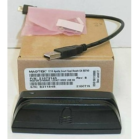Magtek 21073145 Dynamag Usb Kb In Legacy Mode Rdr Security Level 2 With Magensa Key