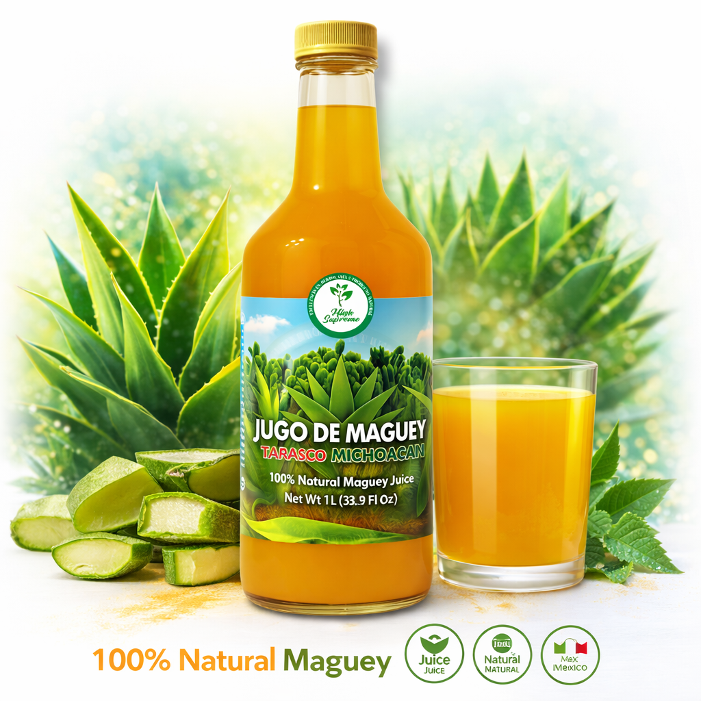 Maguey Juice – 1000 ml (1 L) – Pure Agave Jugo Maguey – Vegan, 100% Artisanal, Non-GMO – Natural Digestive Support