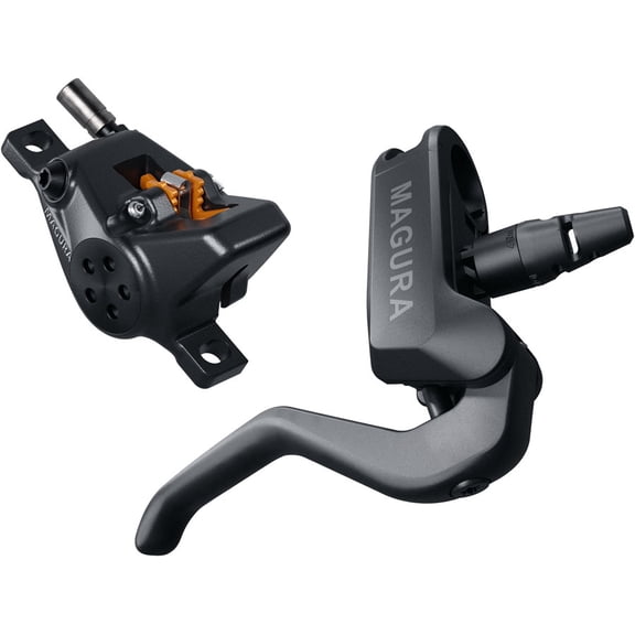 Magura MT A2 Disc Brake and Lever - Rear/Right, Post Mount, 2-Piston Caliper, Black