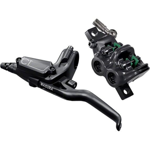 Magura CT5 Disc Brake and Lever - Rear, Hydraulic, Post Mount, Black