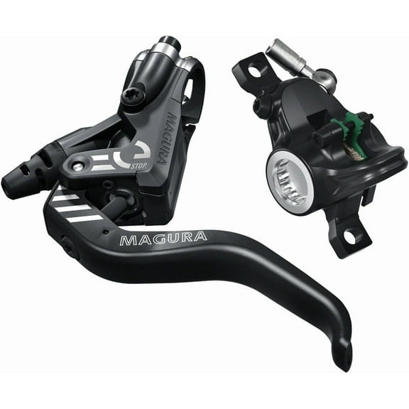 Magura MT4 eSTOP Disc Brake and Lever - Front or Rear, Hydraulic, Post Mount, Black