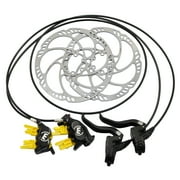 Magura MT5 4-Piston Post Mount Hydraulic Disc Brake Set w/ 180mm Rotors F+R #MG2555