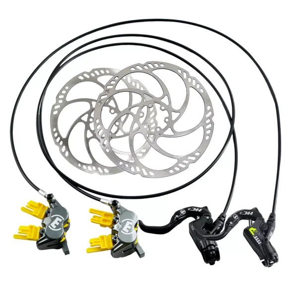 Magura MT7 HC3 4-Piston PM Hydraulic Disc Brake Set w/180&203mm Rotor (F+R), MG3147