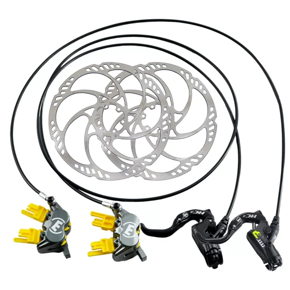 Magura MT7 HC3 4-Piston Post Mount Hydraulic Disc Brake Set w/ 203mm Rotor (F+R), MG3146