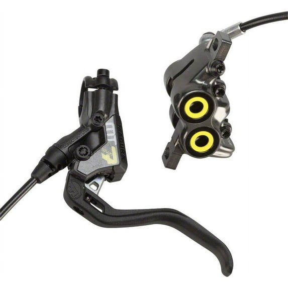Magura MT7 Next 4-Piston Disc Brake and Lever Front or Rear with 2000mm Hose Black/Yellow