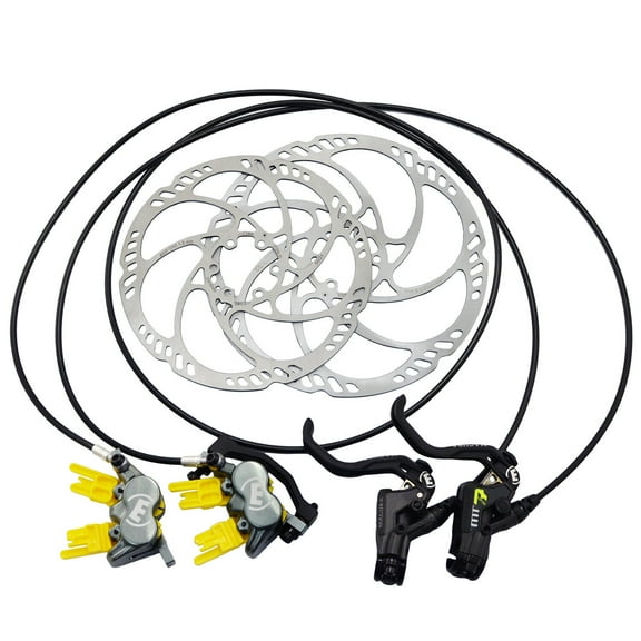 Magura MT7 Pro 4-Piston Post Mount Hydraulic Disc Brake Set w/ 180&203mm Rotor #MG2560