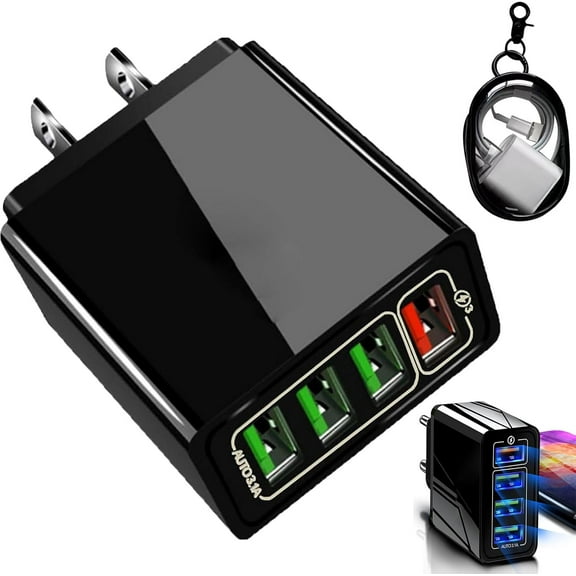 Magvolt Pro Phone Charger, Fast Charging, 4-Port Wall Charger, with Intelligent Temperature Control and Multi Protection System, Universal Compatibility for All Phones