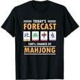 thumbnail image 1 of Mah Jong Forecast 100% Chance Of Mahjong T-Shirt, 1 of 4