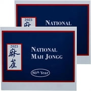 Mah Jongg 2023-2024 Large Size Card National, National Mah Jongg League, Official Standard Hands and Rules (2 pcs, Blue)