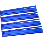 Mah Jongg All-in-One Tile Rack & Pusher, Mahjong Racks With Pushers, Clear Acrylic Mahjong Rack and Pusher Combo, Modern American Majiang Tile Racks Set of 4 Dark Blue, 4PCS